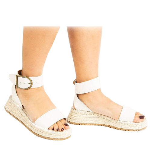 Kvinders Wedge Sandal Ankelrem Syntetisk 0