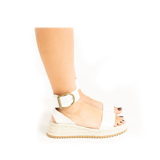 Kvinders Wedge Sandal Ankelrem Syntetisk 1