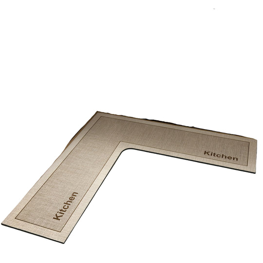 L-formet Køkkenmåtte til Komfort og Stil 0