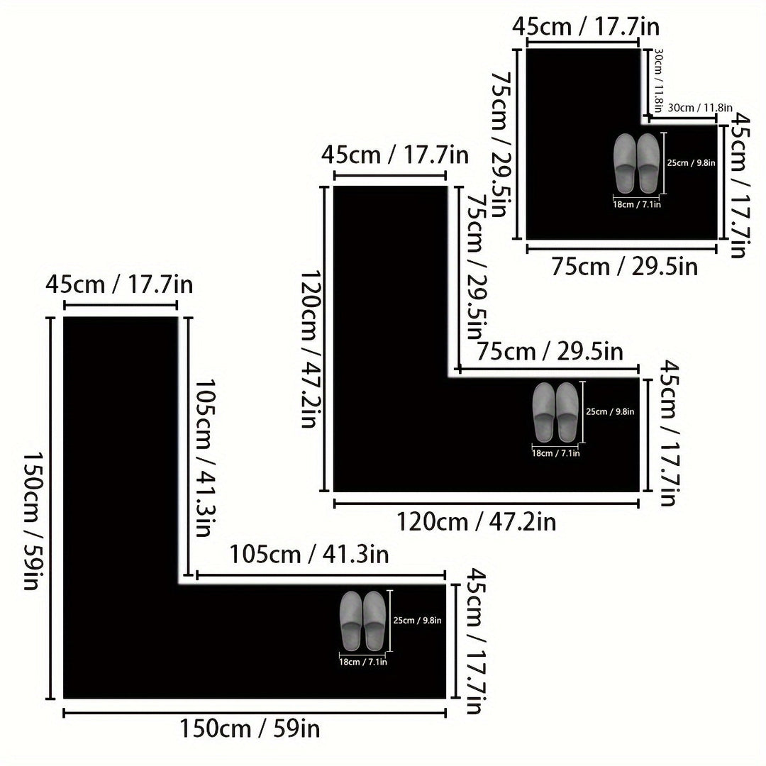 L-formet Køkkenmåtte til Komfort og Stil 2