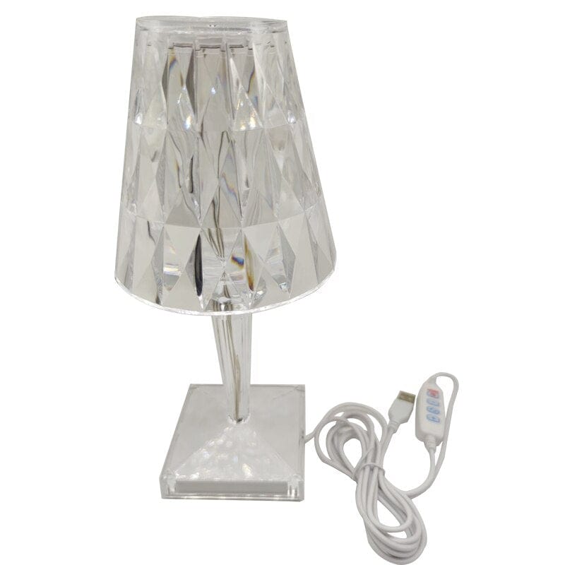 LED Bordlampe Diamant Design Justerbare Lysindstillinger 0