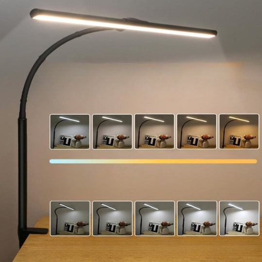 LED Bordlampe med Fleksibel Svanehals til Kontor og Hjem 1