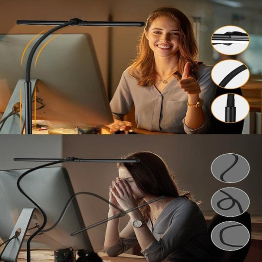 LED Bordlampe med Fleksibel Svanehals til Kontor og Hjem 2