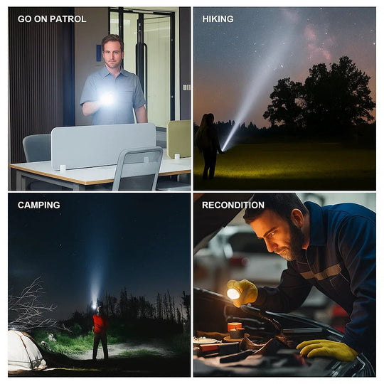 LED Lommelygte med Teleskopisk Zoom 3