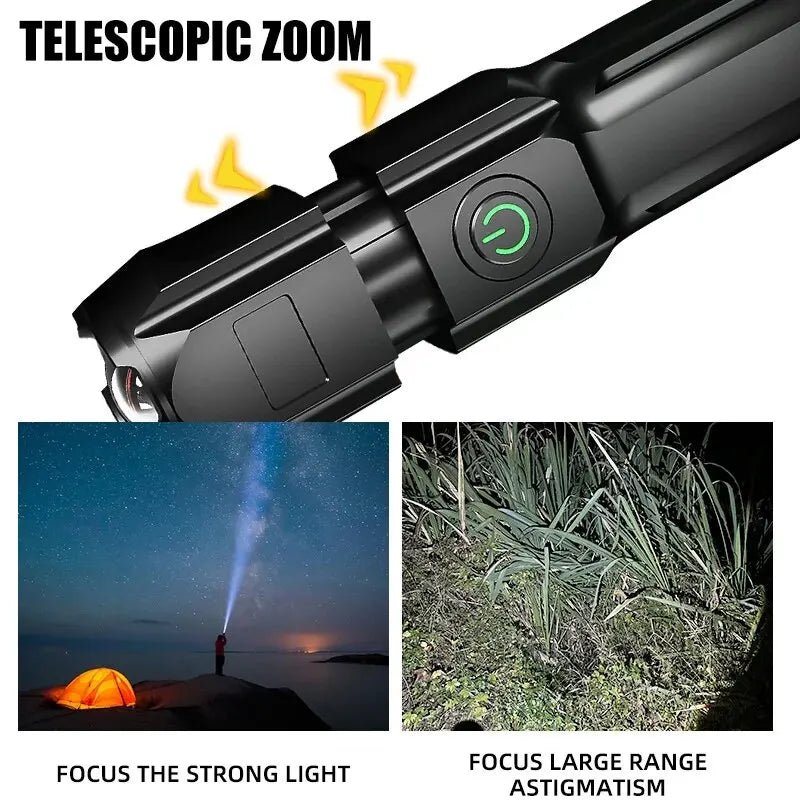 LED Lommelygte med Teleskopisk Zoom 6