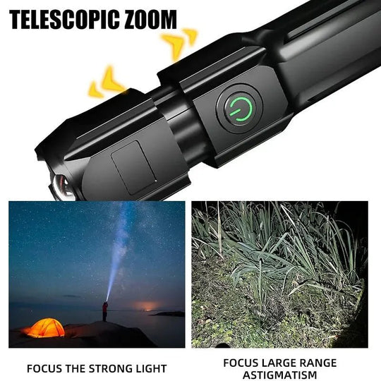 LED Lommelygte med Teleskopisk Zoom 6