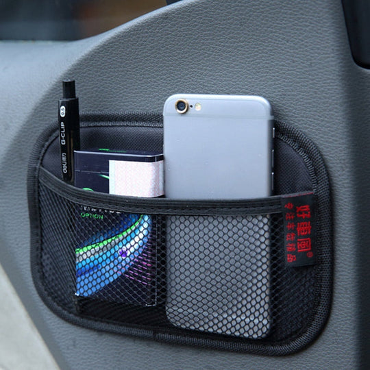 Læder Mesh Car Organizer