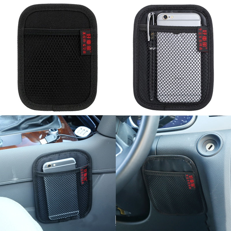 Læder Mesh Car Organizer