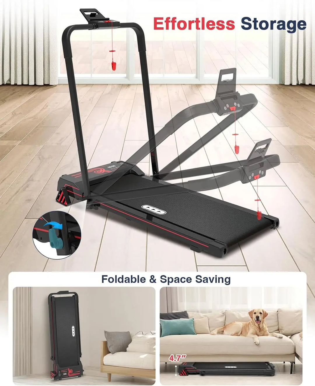 Løbebånd til hjemmet Mini Foldbar 5