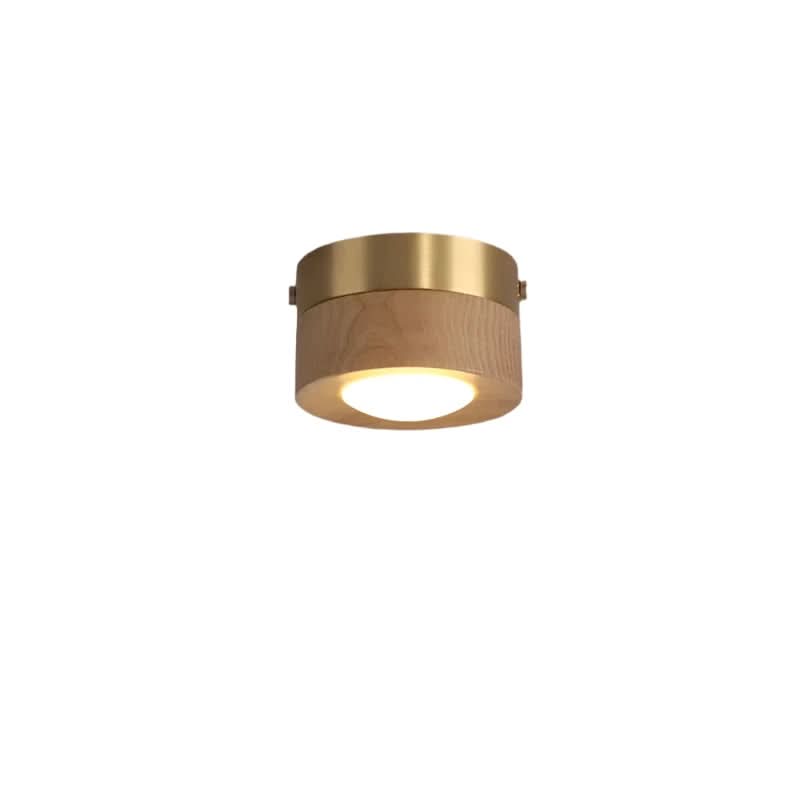 Loftlampe i Valnød med LED Belysning 6