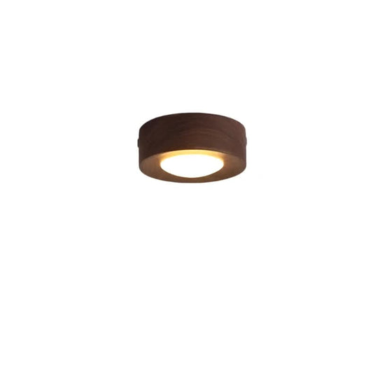 Loftlampe i Valnød med LED Belysning 7
