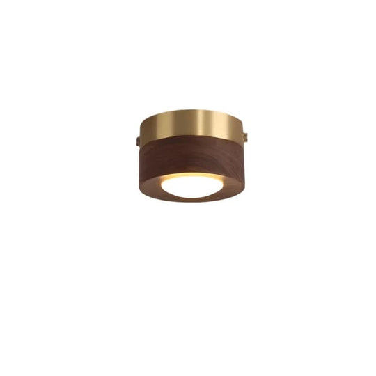 Loftlampe i Valnød med LED Belysning 8