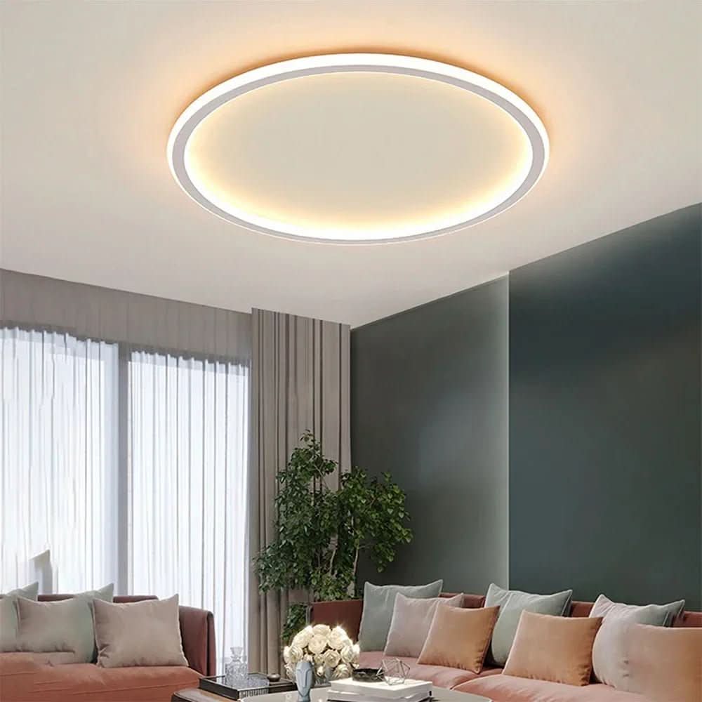 Loftslampe Rund Minimalistisk Til Stue Og Soveværelse 1