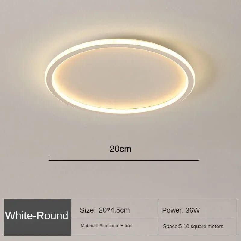 Loftslampe Rund Minimalistisk Til Stue Og Soveværelse 6
