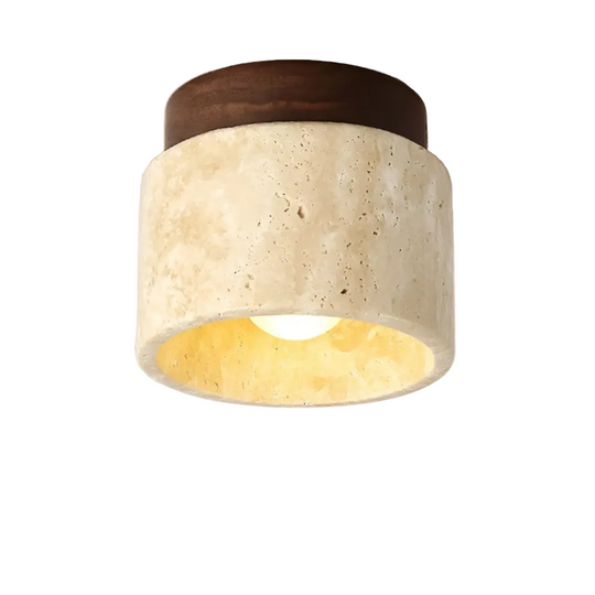 Loftslampe i japansk stil med rustik charme 0