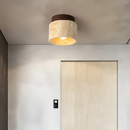 Loftslampe i japansk stil med rustik charme 1