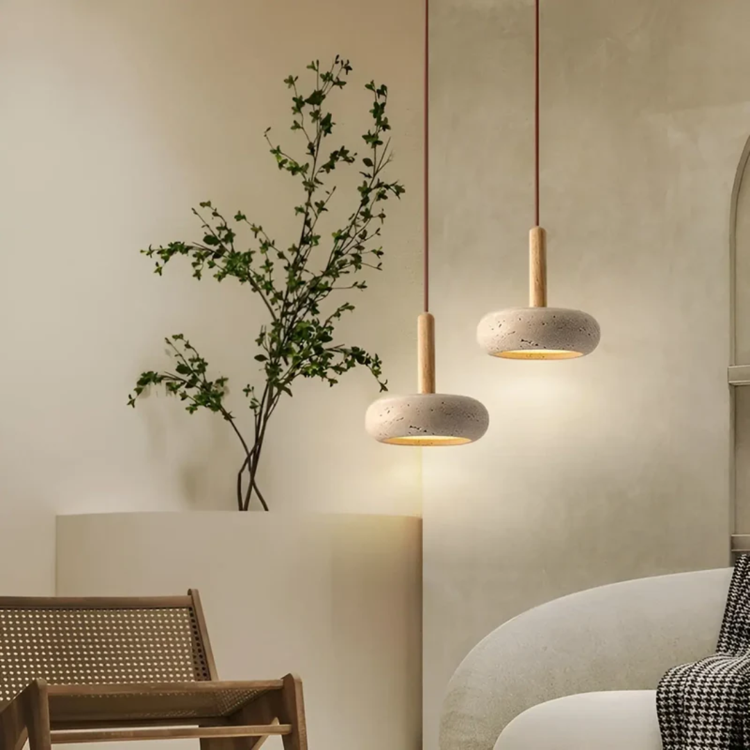 Loftslampe i retro japansk stil 4