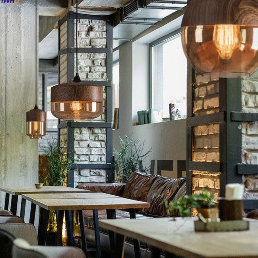 Loftslampe i skandinavisk stil med justerbar højde 6