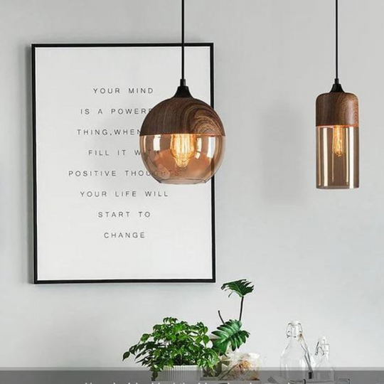Loftslampe i skandinavisk stil med justerbar højde 7
