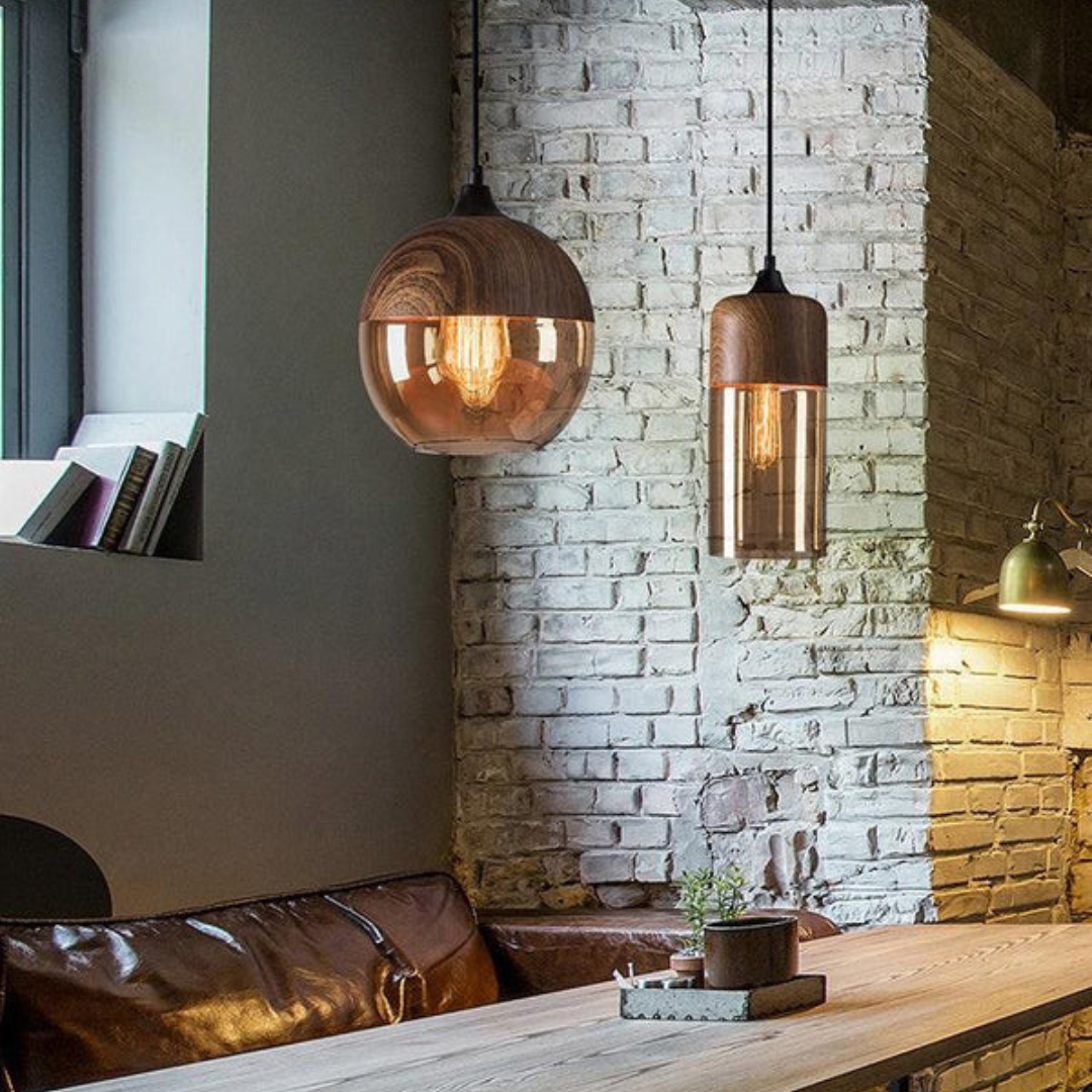 Loftslampe i skandinavisk stil med justerbar højde 8