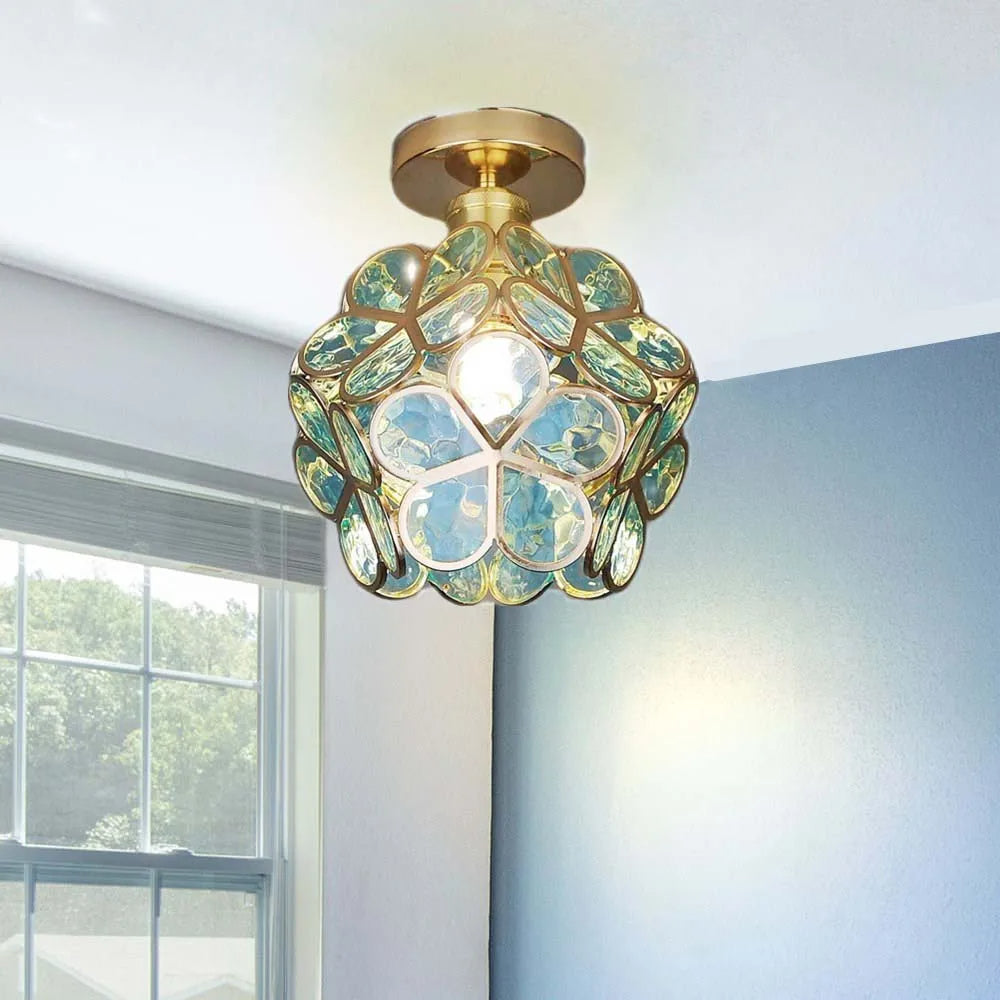 Loftslampe med Blomstermønster til Entré 3