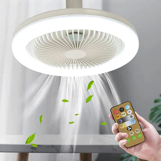 Loftsventilator Med LED Lys Og Fjernbetjening Modern Design 0