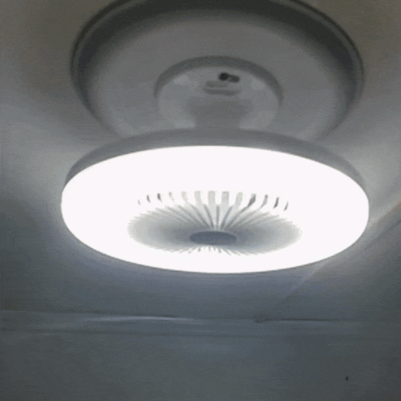 Loftsventilator Med LED Lys Og Fjernbetjening Modern Design 1