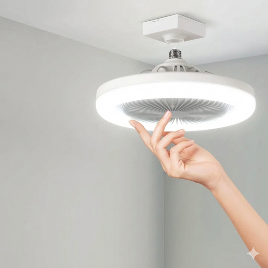 Loftsventilator Med LED Lys Og Fjernbetjening Modern Design 3