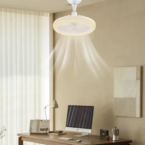 Loftsventilator Med LED Lys Og Fjernbetjening Modern Design 5