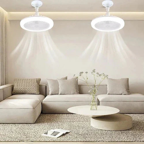 Loftsventilator Med LED Lys Og Fjernbetjening Modern Design 6