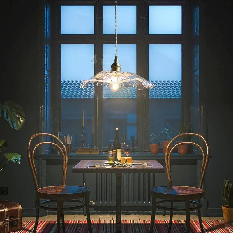 Lotus Glaslampe til Indretning 5