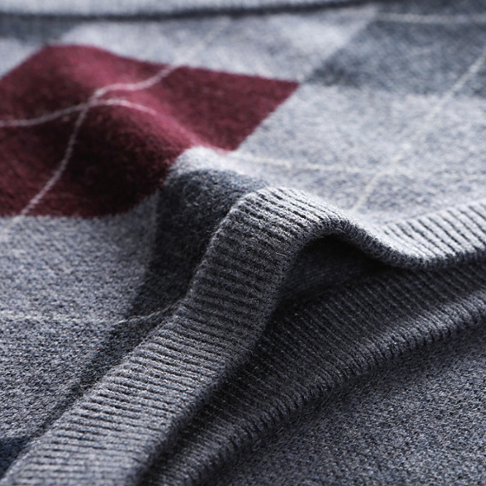 Mænds Ærmeløs Sweater V-Hals 2