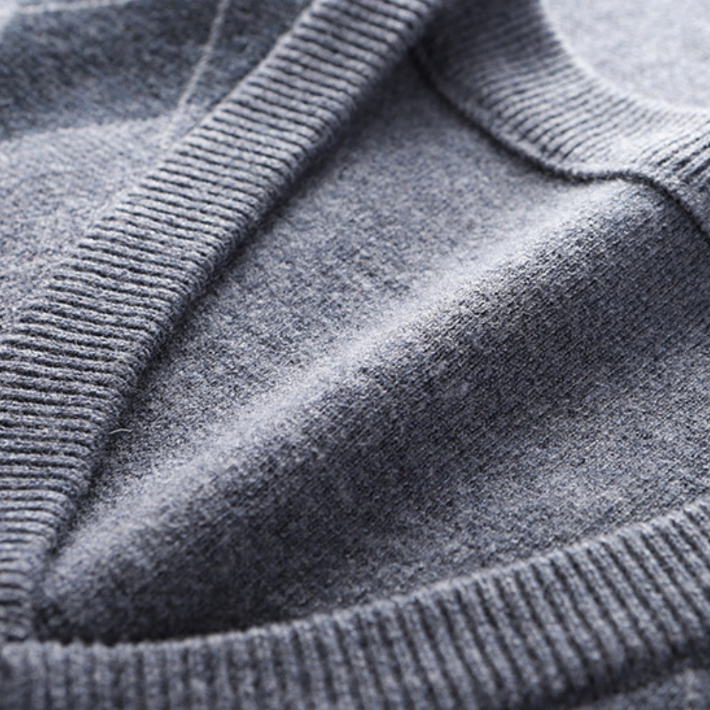 Mænds Ærmeløs Sweater V-Hals 5