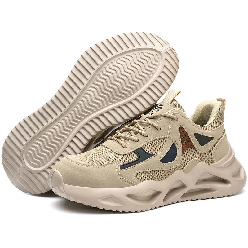 Mænds Arbejdssko Med Stål Tå Modern Sneakers 10