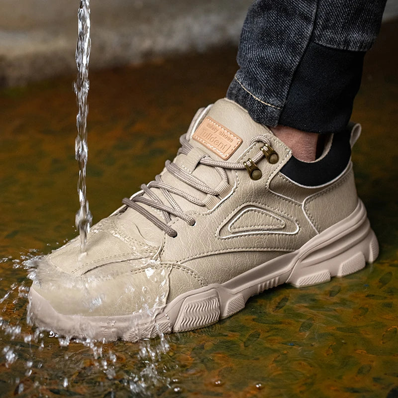 Mænds Arbejdssko med Stål Tå og Taktisk Design 3