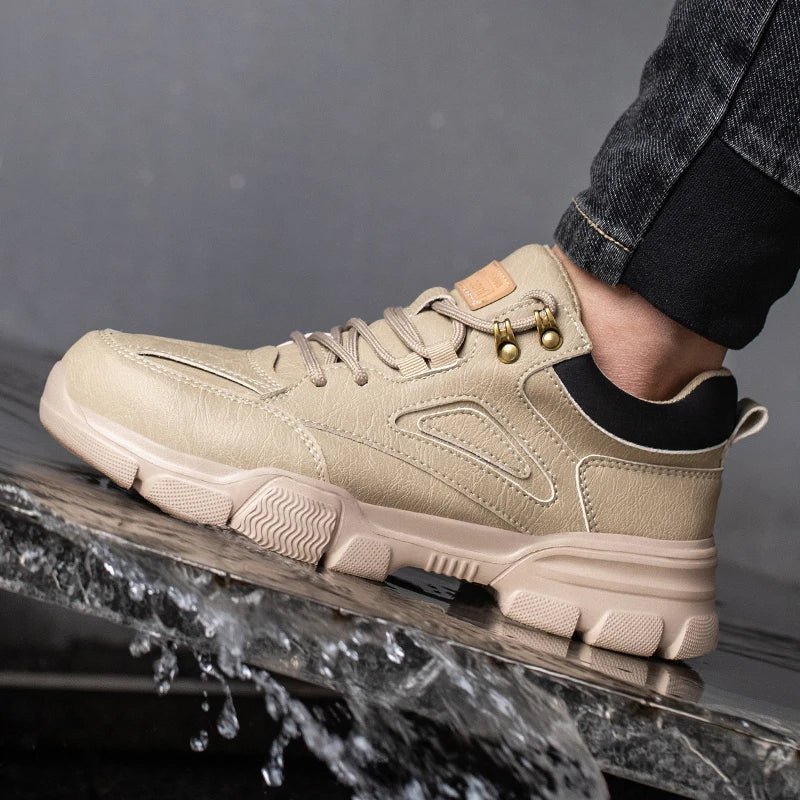 Mænds Arbejdssko med Stål Tå og Taktisk Design 4