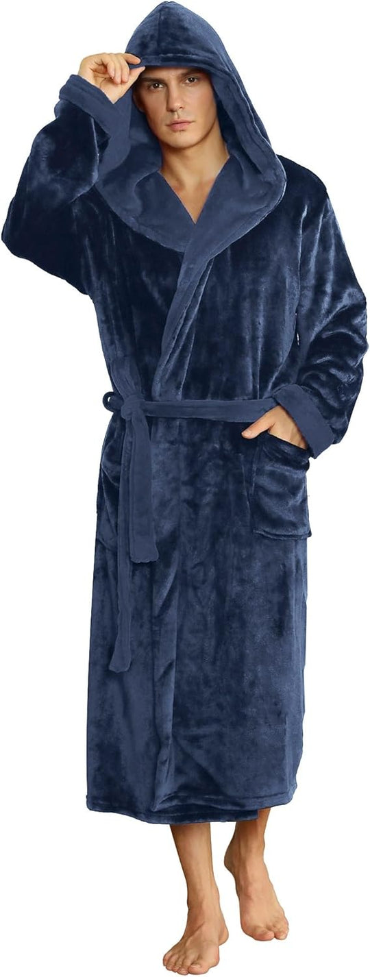 Mænds Badekåbe Med Hætte - Komfortabel Og Stilfuld Fleece Design 9