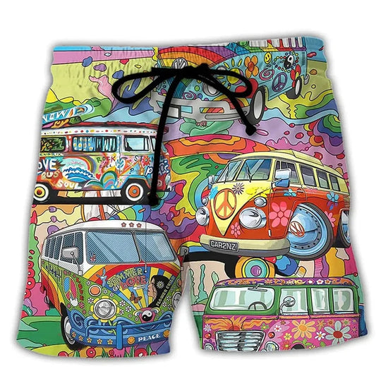 Mænds Badeshorts med Graffiti Design 5