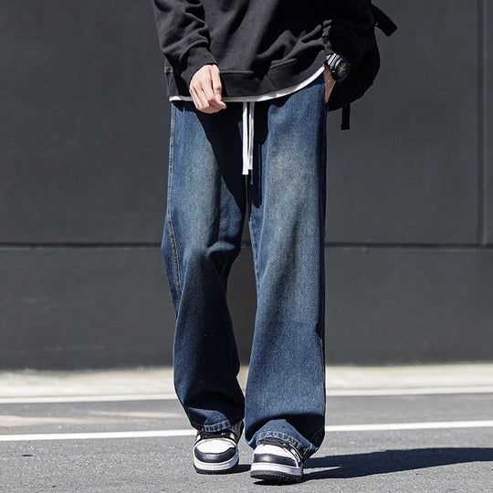 Mænds Baggy Jeans med Brede Ben 3