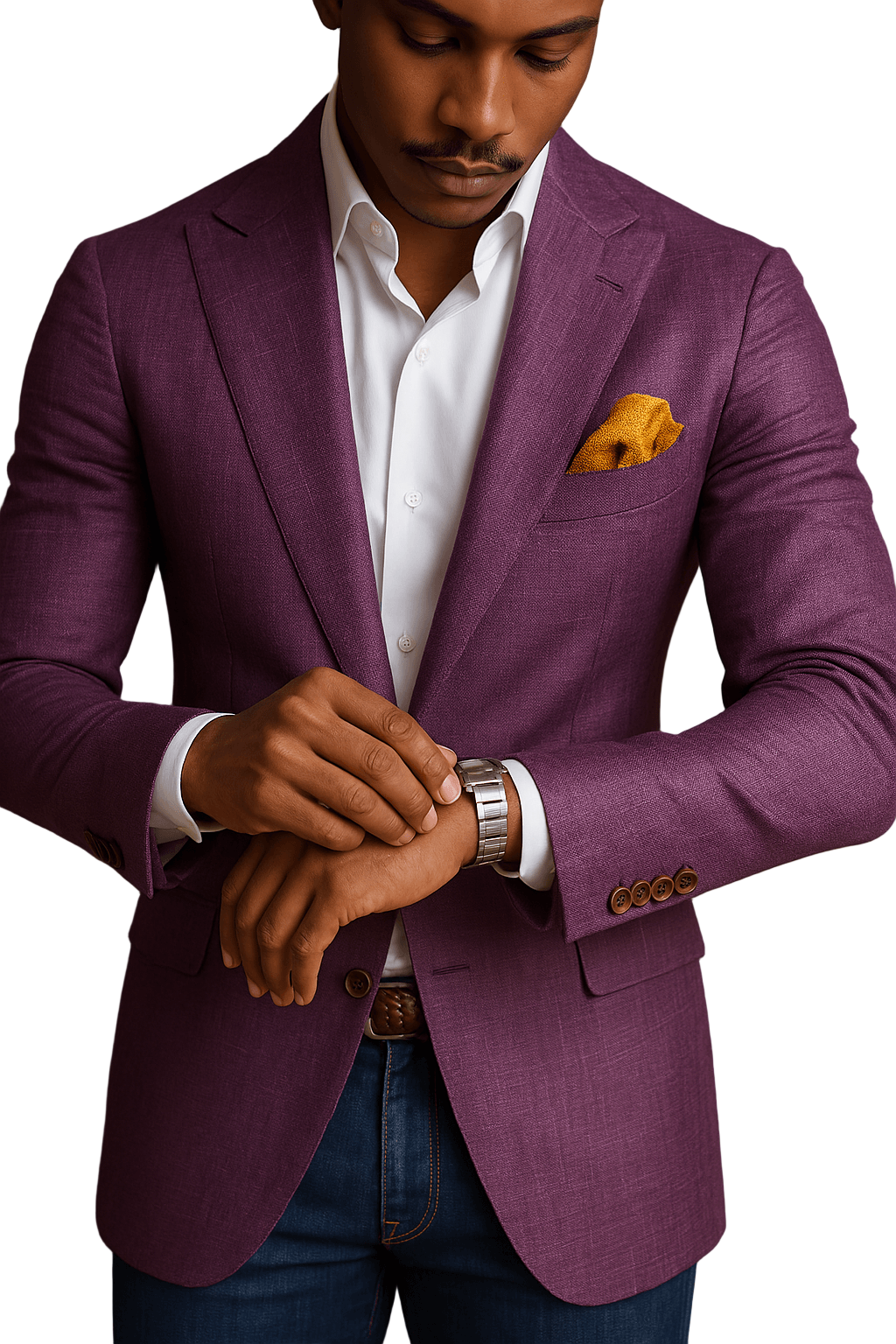 Mænds Blazer Tætsiddende Moderne Stil 0