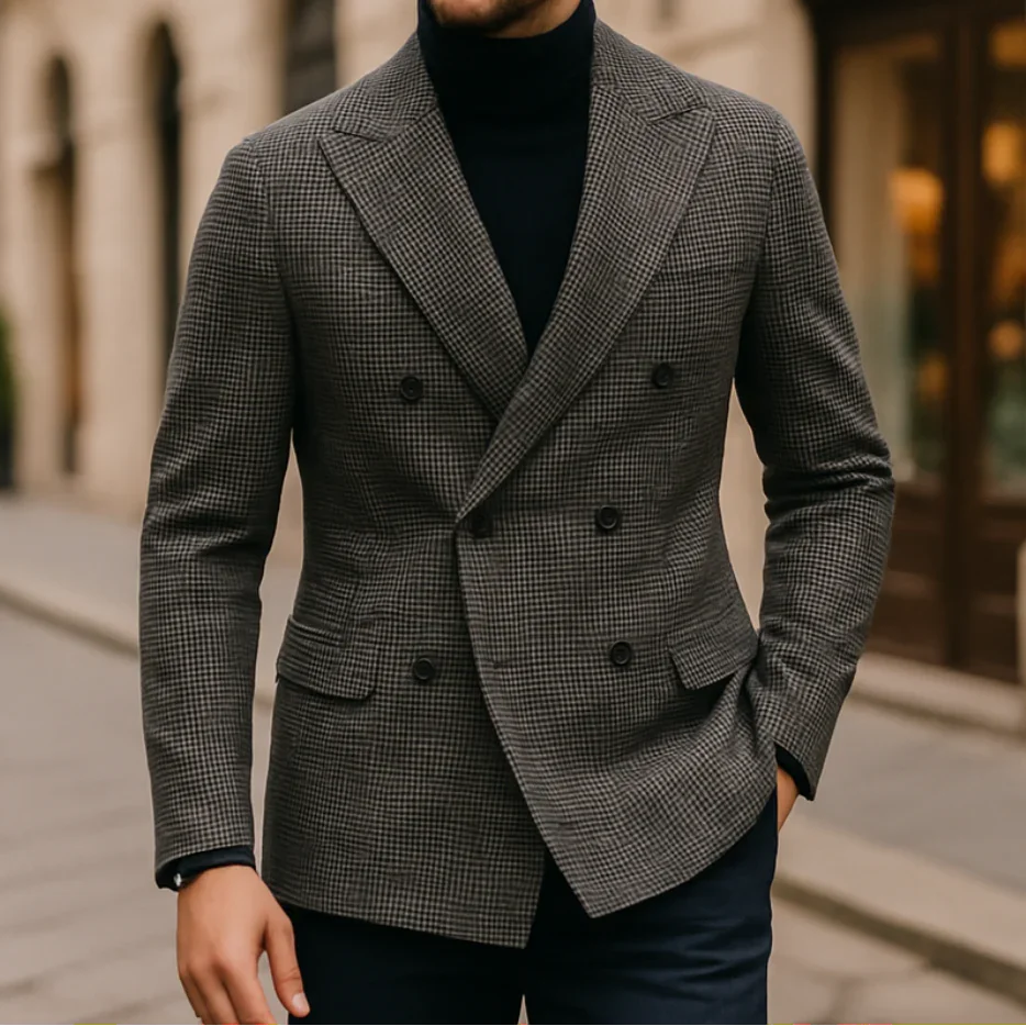 Mænds Blazer med Skræddersyet Pasform 5