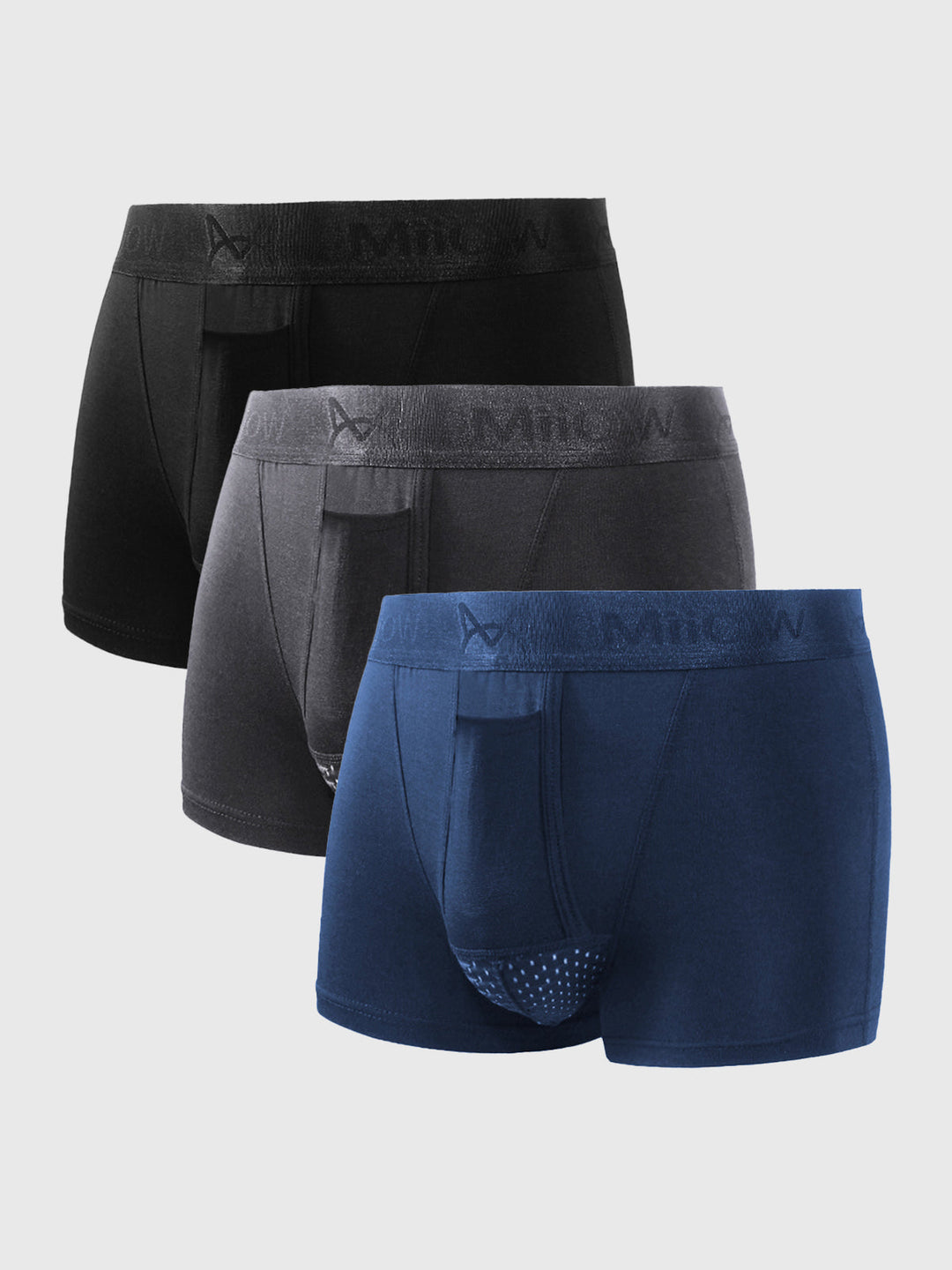 Mænds Boxershorts 3-Pak Med Dual-Pouch Design 0