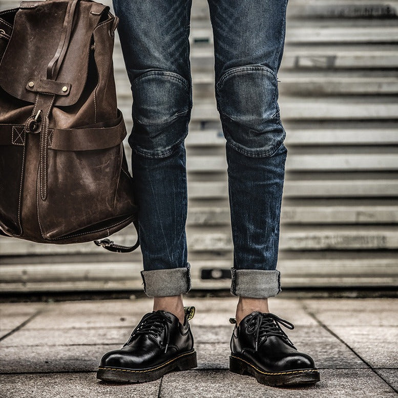 Mænds Casual Snøresko Tidløst Design til Fritid og Arbejde 6