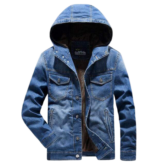 Mænds Denim Jakke Casual Stil 0