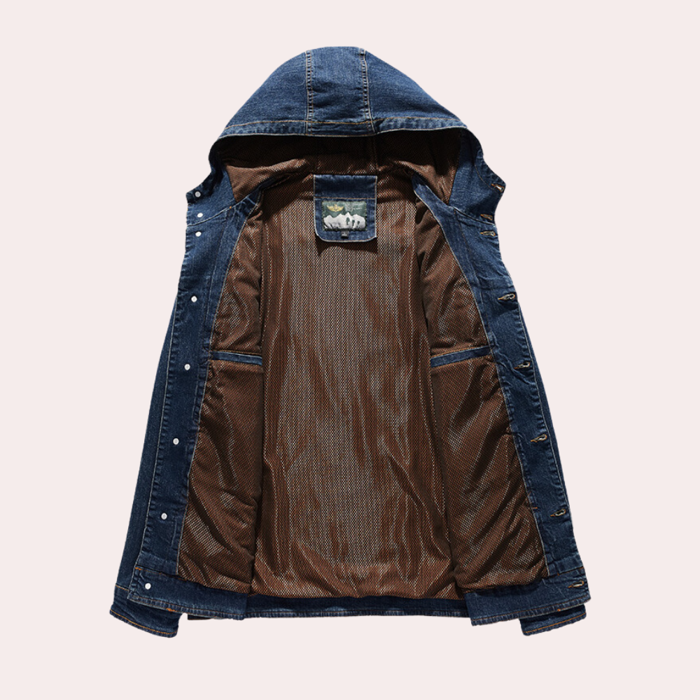 Mænds Denim Jakke Casual Stil 3