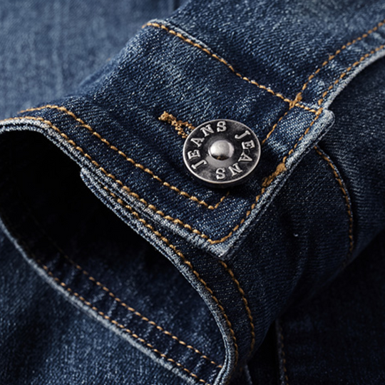 Mænds Denim Jakke Casual Stil 4