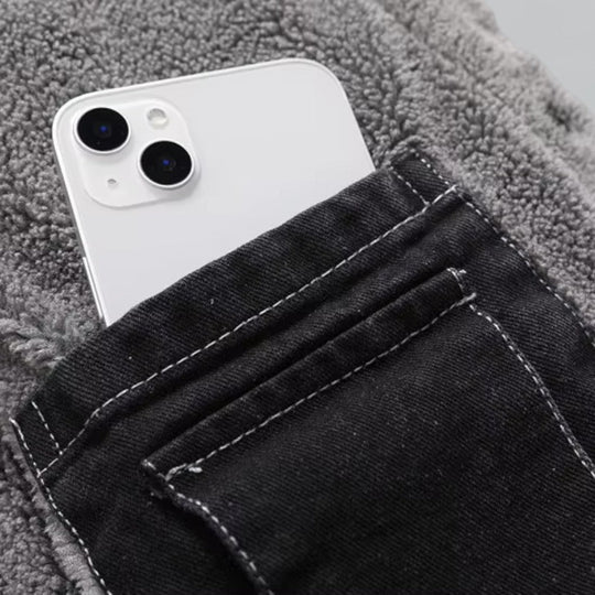 Mænds Denimjakke Fleeceforet 2