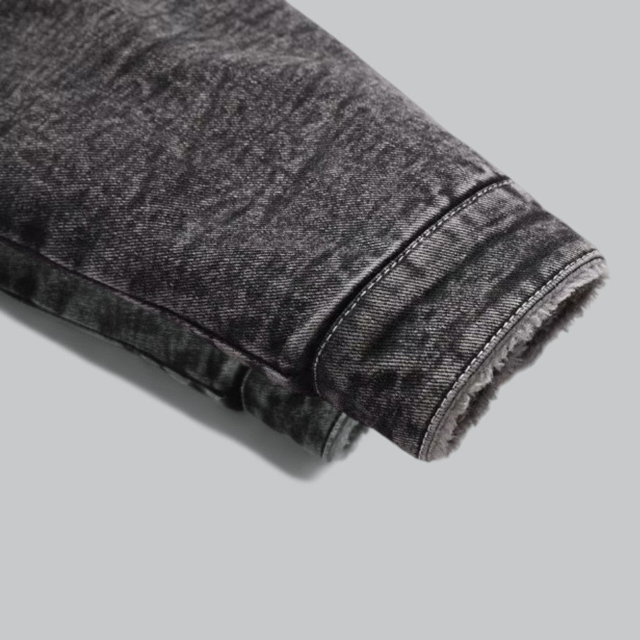Mænds Denimjakke Fleeceforet 4