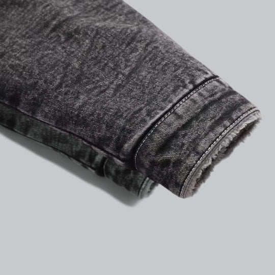 Mænds Denimjakke Fleeceforet 4