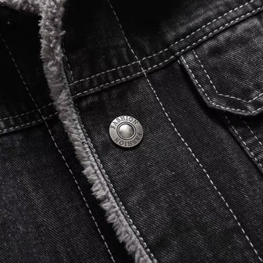 Mænds Denimjakke Fleeceforet 5